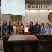 Supervisors Proclaim April 22 as Adult Literacy Day in Tulare County