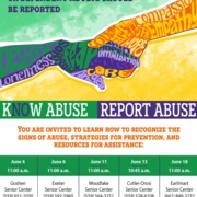 No-Cost "Signs of Elder Abuse" Training Offered During World Elder Abuse Awareness Month