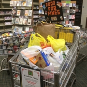 Library's "Food For Fines" Program a Success