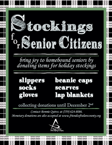 Stockings for Seniors Drive Is Underway - Friends of Tulare County